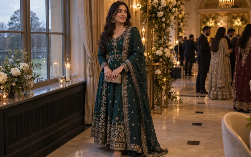 Pakistani Wedding Guest Dresses for Winter Weddings